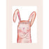 Flower Bunny Print Framed