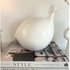 Guinea Fowl White Glaze