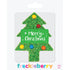 Christmas Green Freckle M&M Tree