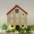 Red & White Tealight House - Wide