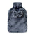 Faux Fur Hot Water Bottle and Cover Indigo