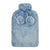 Faux Fur Hot Water Bottle & Cover - Blue